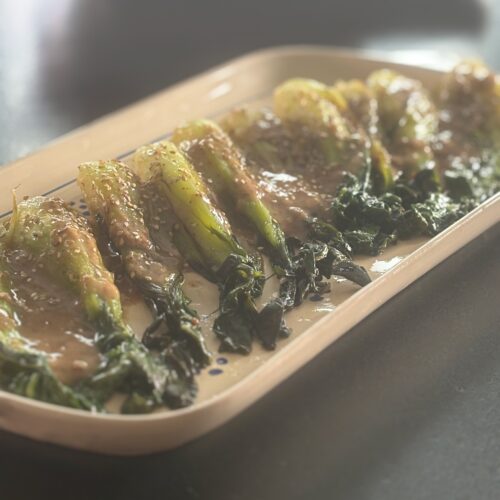 Pak Choi braisé sauce sésame