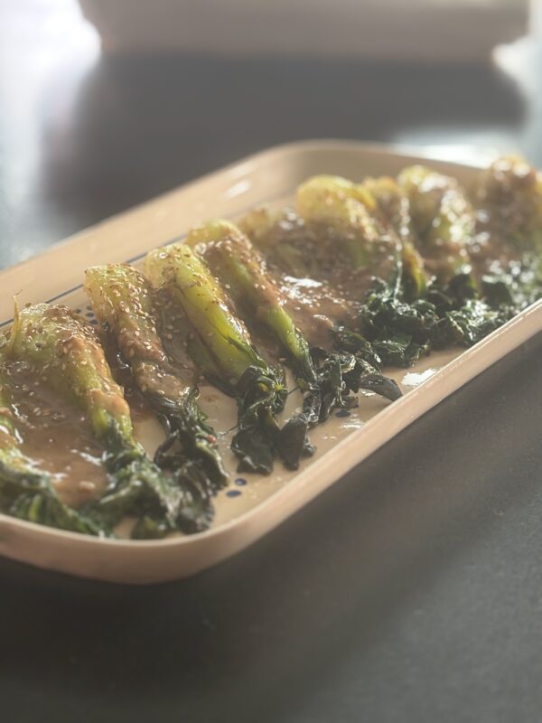 Pak Choi braisé sauce sésame