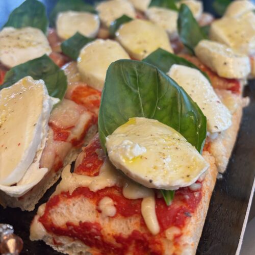 Mini focaccia tomate mozzarella