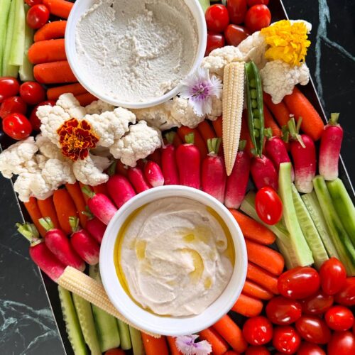 plateau de dips de légumes 8 personnes